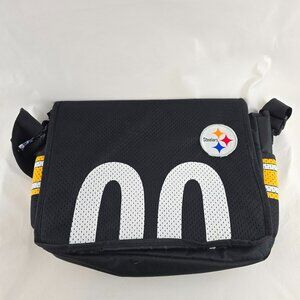 Pittsburgh Steelers NFL Messenger Bag Black Gold Shoulder Tote Laptop Travel  Ge